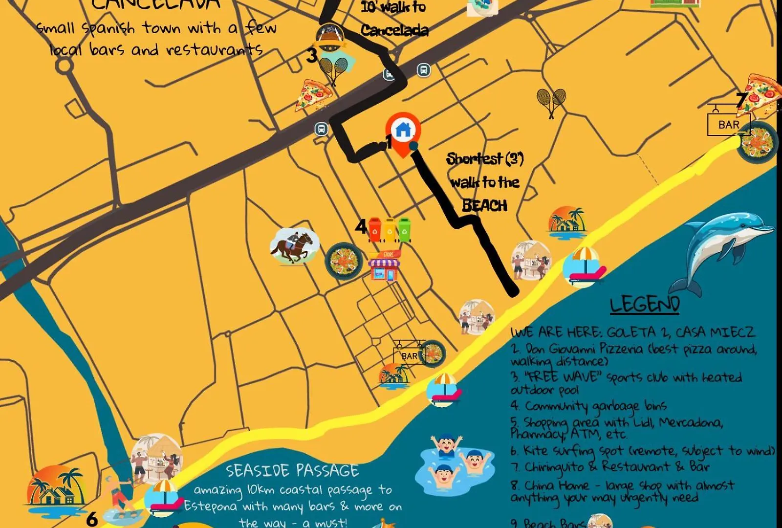 4 Bedroom Townhouse 200 Meters From The Beach! 埃斯特波纳 0*,
